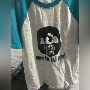 Disney's haunted mansion Teal and Gray Graphic Tee